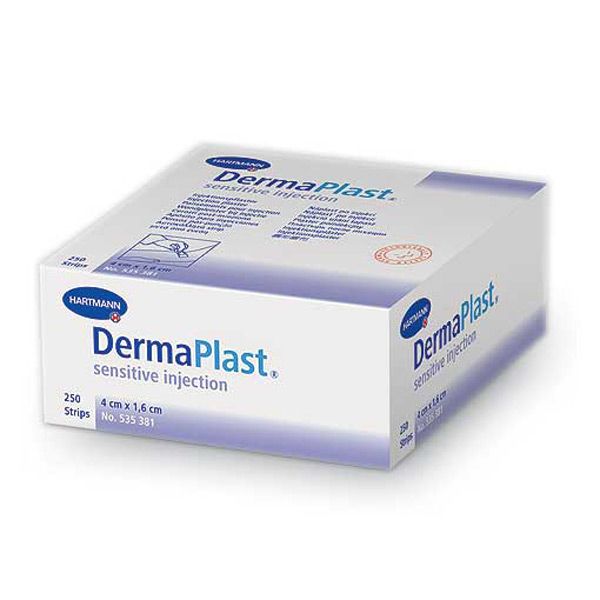 Пластырь инъекционный DERMAPLAST SENSITIVE 4 х 1,6см 250 шт..